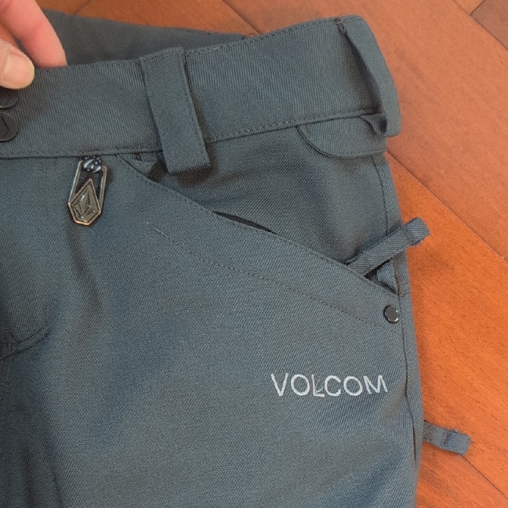 Volcom Women's Dark Gray Straight Leg Jeans - Picture 4 of 5